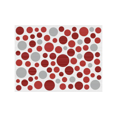 Inserto Ramona Rosso Bubbles 25×33